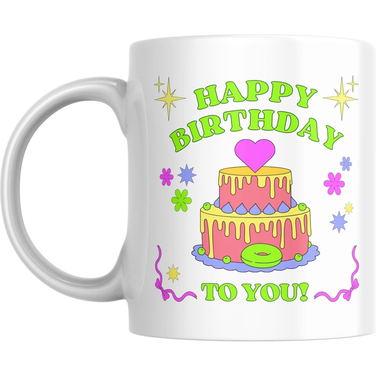 Coffee Mug Colorful Happy Birthday - Coffee Mugs