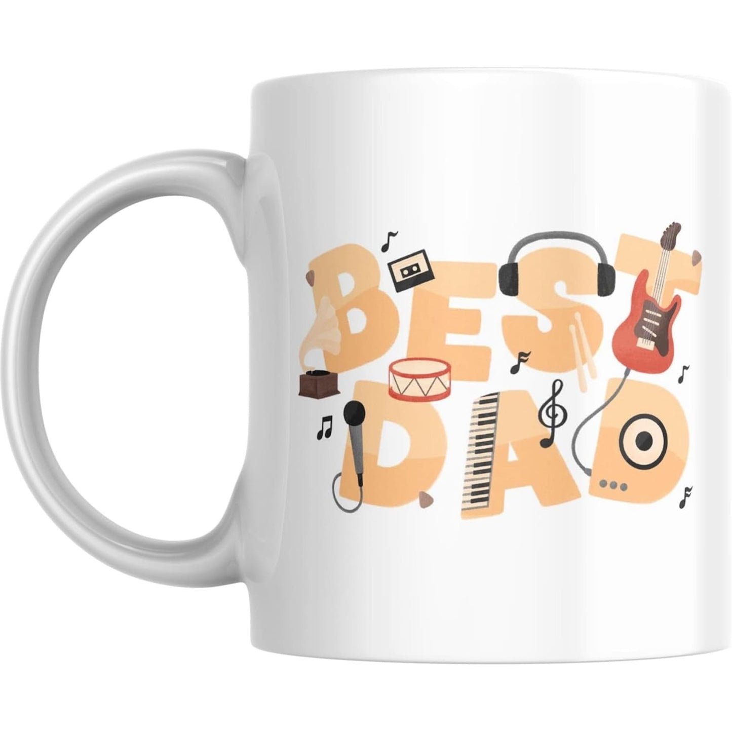 Coffee Mug Best Dad Musician - Coffee Mugs