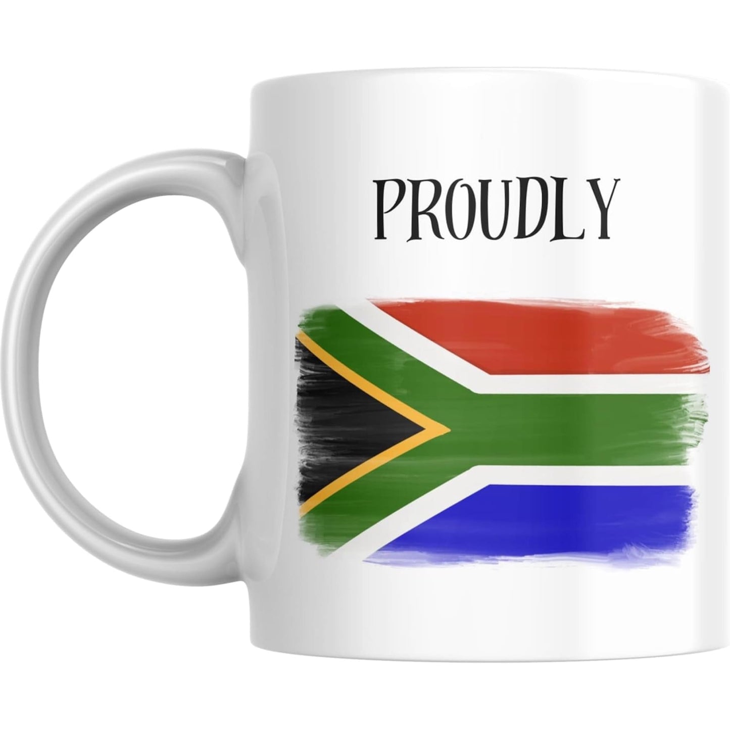 Coffee Mug Proudly South African Flag - Coffee Mugs