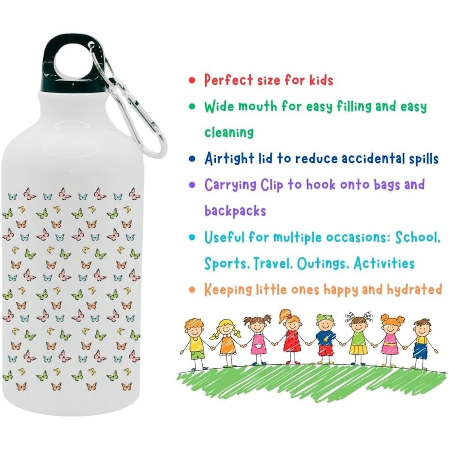 Kids Water Bottle Butterfly - Water Bottle