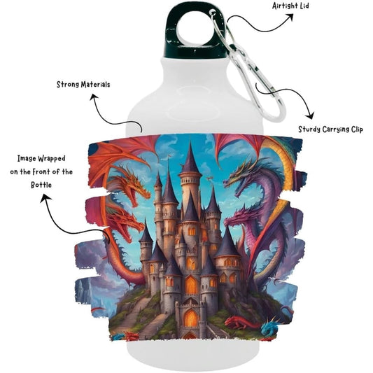 Kids Water Bottle Dragon Castle - Water Bottle