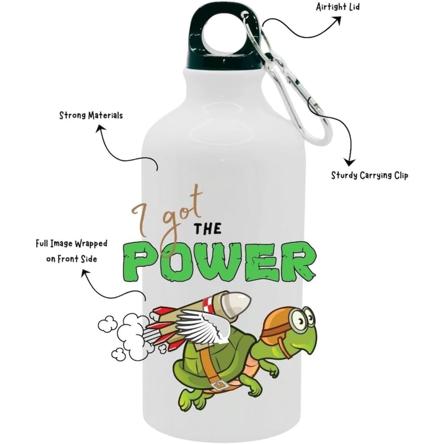 Kids Water Bottle Jetpack Tortoise - Water Bottle