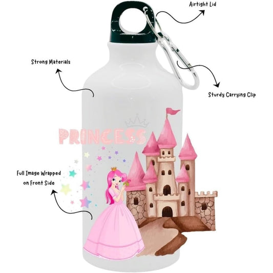 Kids Water Bottle Princess and Castle - Water Bottle