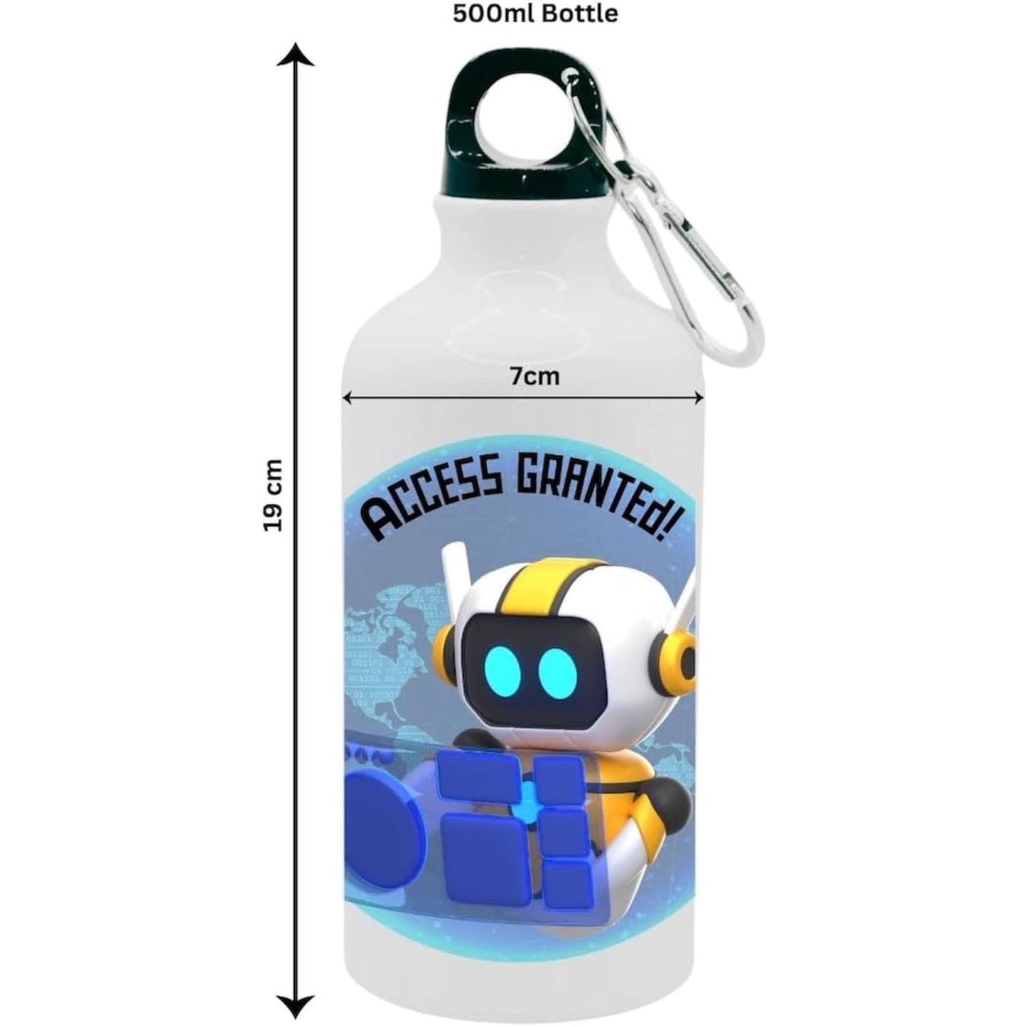 Kids Water Bottle Robot Access Granted - Water Bottle