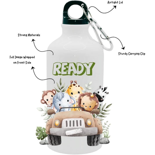 Kids Water Bottle Safari Animals - Water Bottle