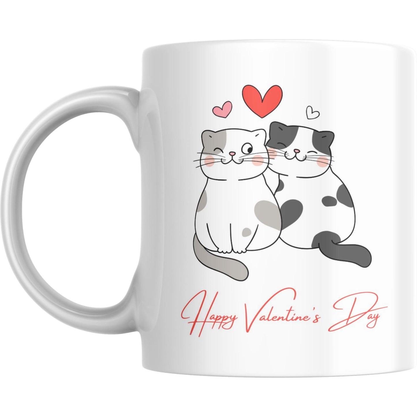 Mug - Cute Cat Couple Valentine’s Day Gift - Coffee Mugs