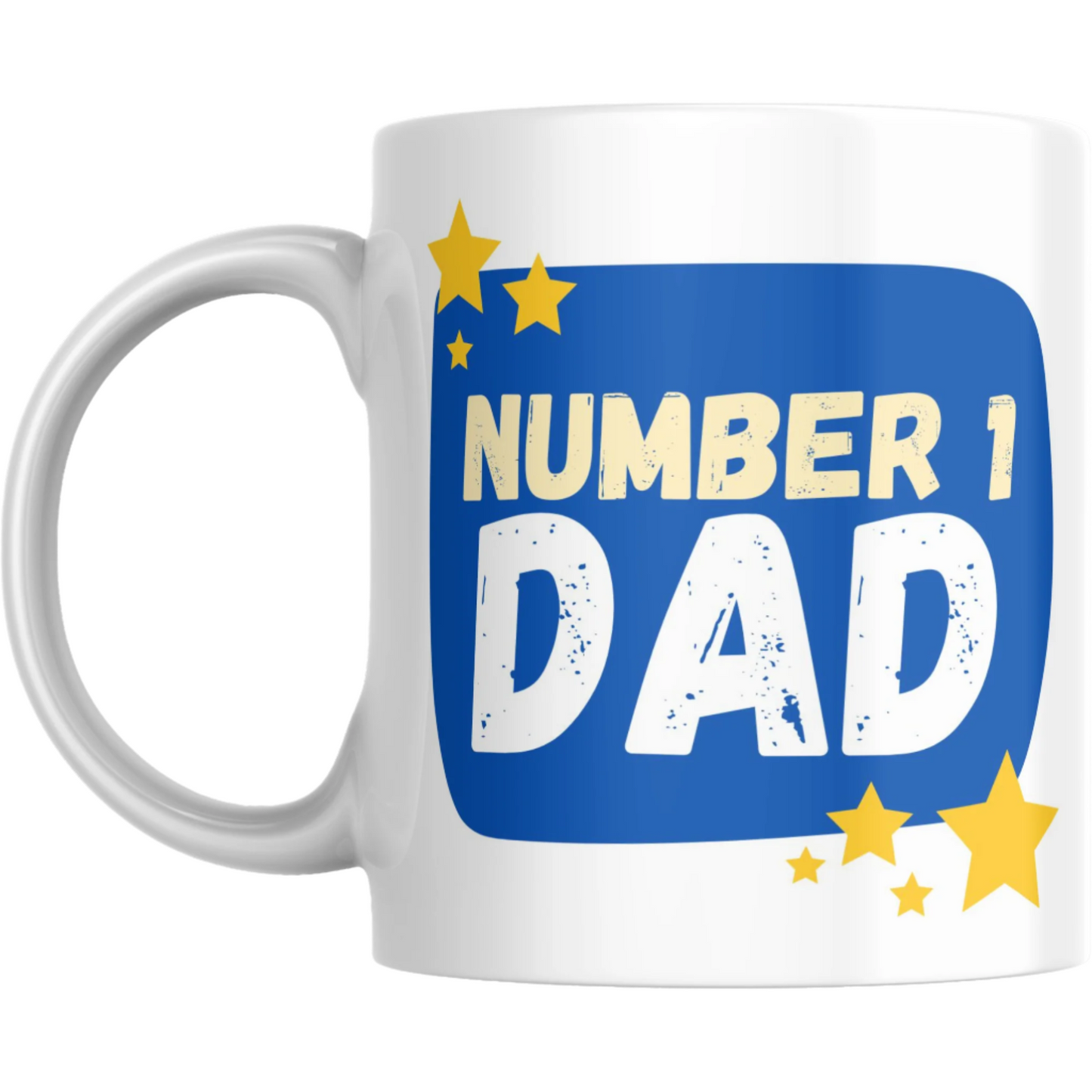 Number 1 Dad Coffee Mug Printed