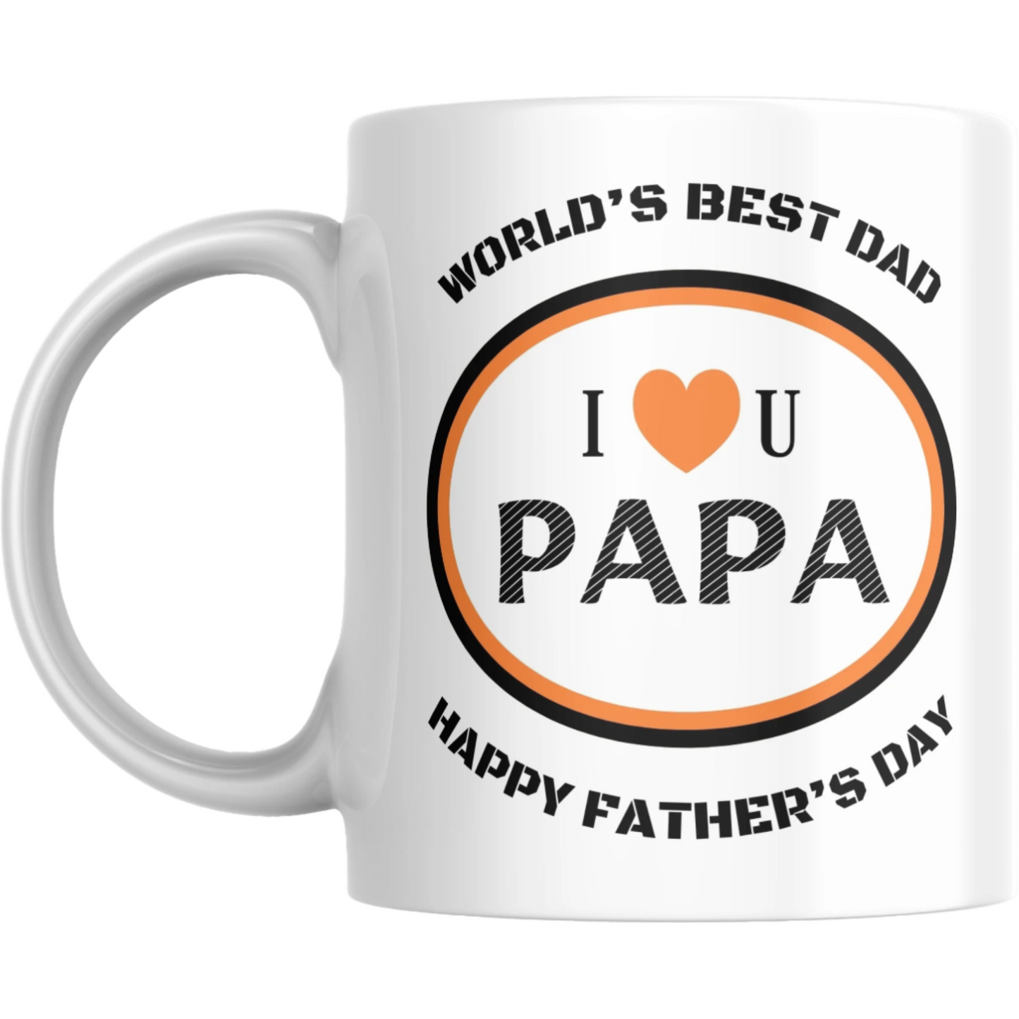 Coffee Mug Worlds Best Dad I Love You Papa Fathers Day