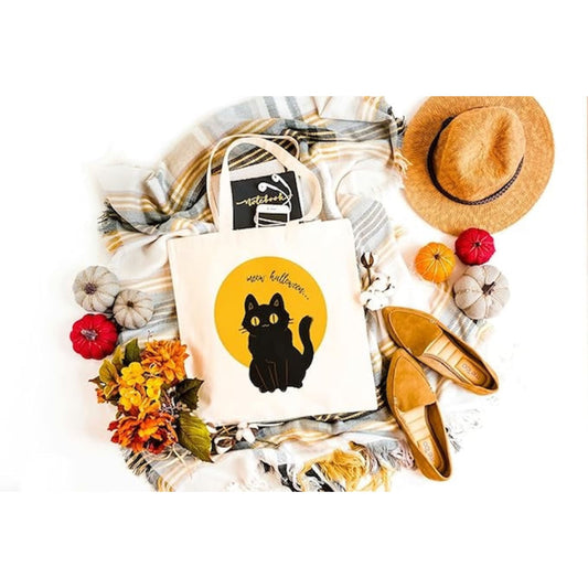 Tote Bag Meow Happy Halloween - Tote Bag