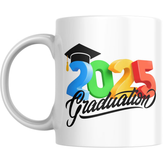 Coffee Mug 2025 Graduation Colorful - Coffee Mugs