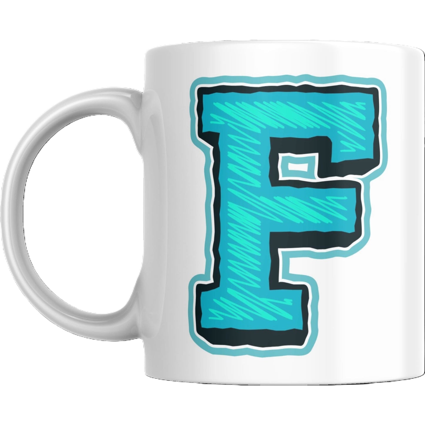 Coffee Mug - Decorative Colorful Alphabet Letter - Coffee Mugs
