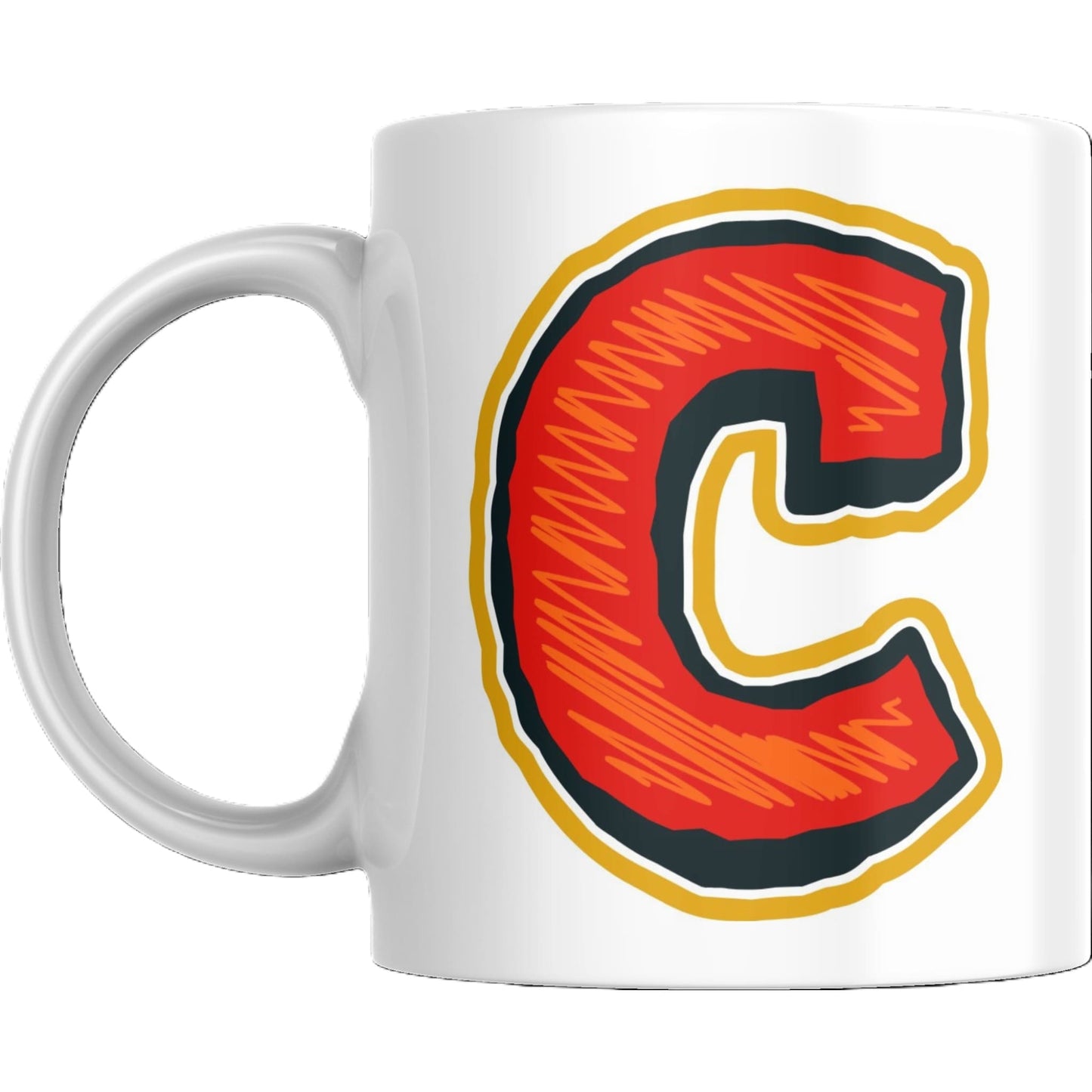Coffee Mug - Decorative Colorful Alphabet Letter - Coffee Mugs