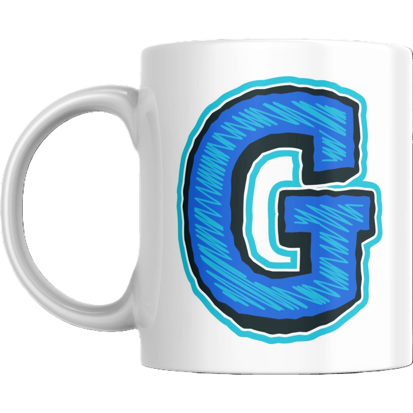 Coffee Mug - Decorative Colorful Alphabet Letter - Coffee Mugs