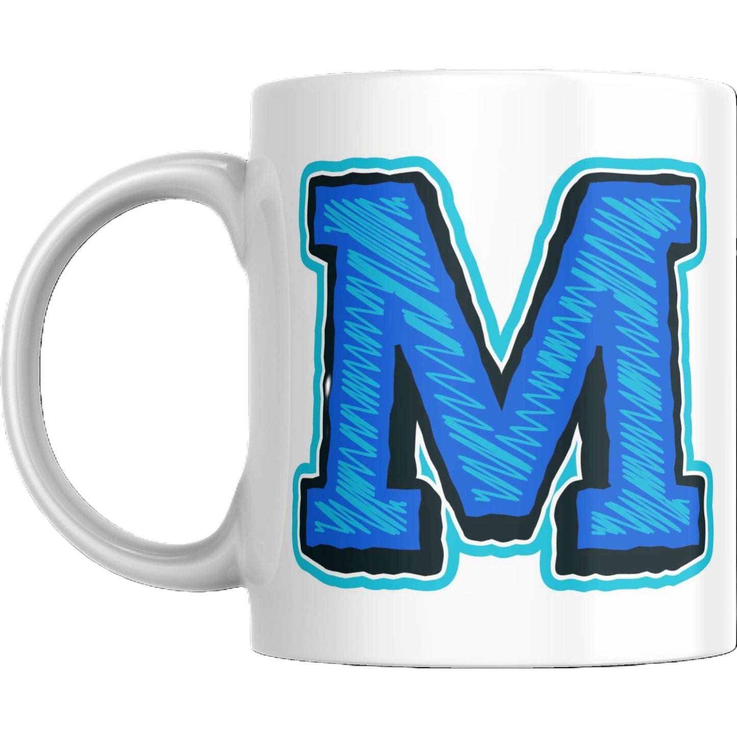 Coffee Mug - Decorative Colorful Alphabet Letter - Coffee Mugs