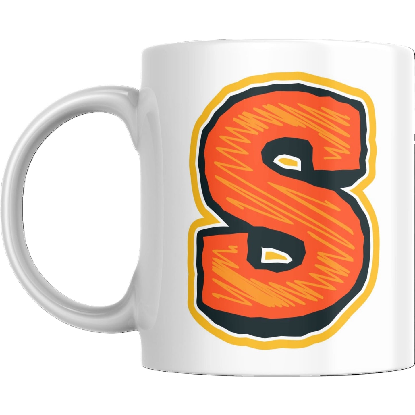 Coffee Mug - Decorative Colorful Alphabet Letter - Coffee Mugs