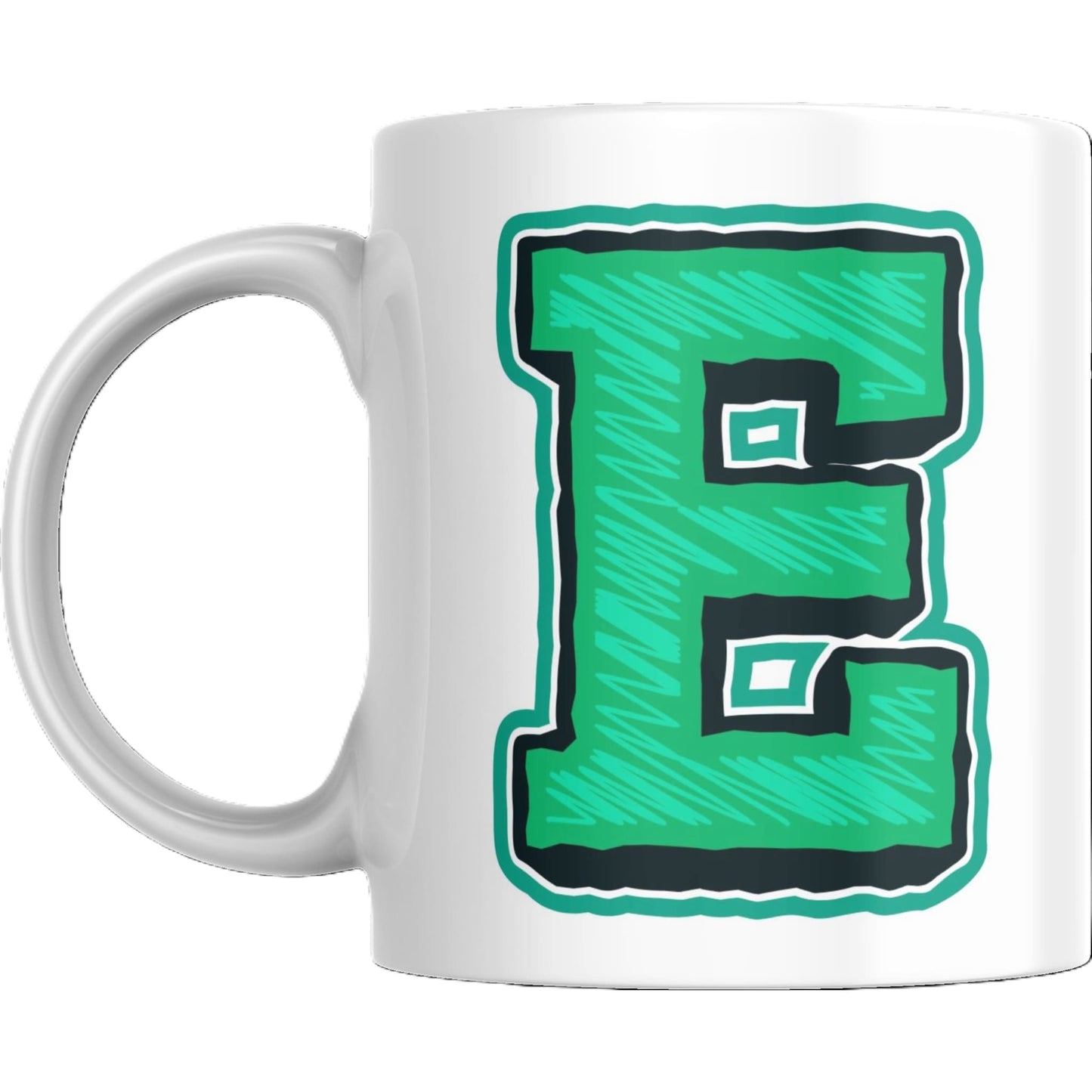 Coffee Mug - Decorative Colorful Alphabet Letter - Coffee Mugs