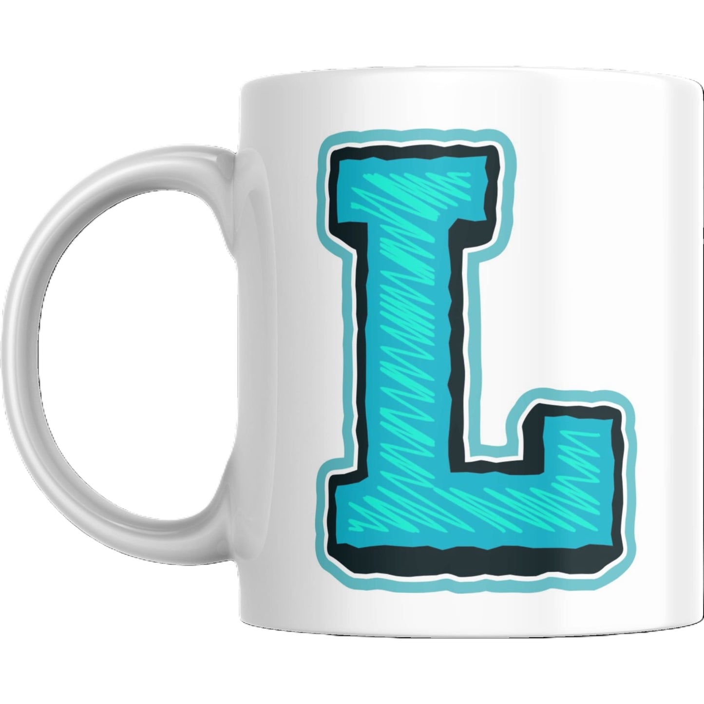 Coffee Mug - Decorative Colorful Alphabet Letter - Coffee Mugs