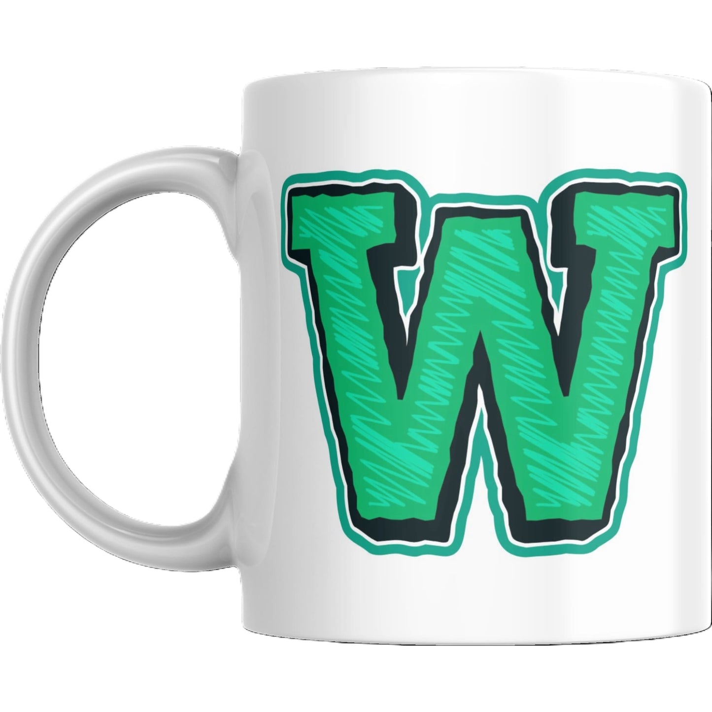 Coffee Mug - Decorative Colorful Alphabet Letter - Coffee Mugs