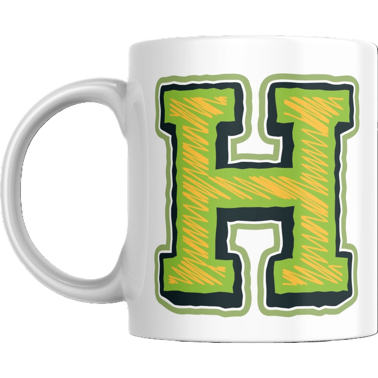 Coffee Mug - Decorative Colorful Alphabet Letter - Coffee Mugs