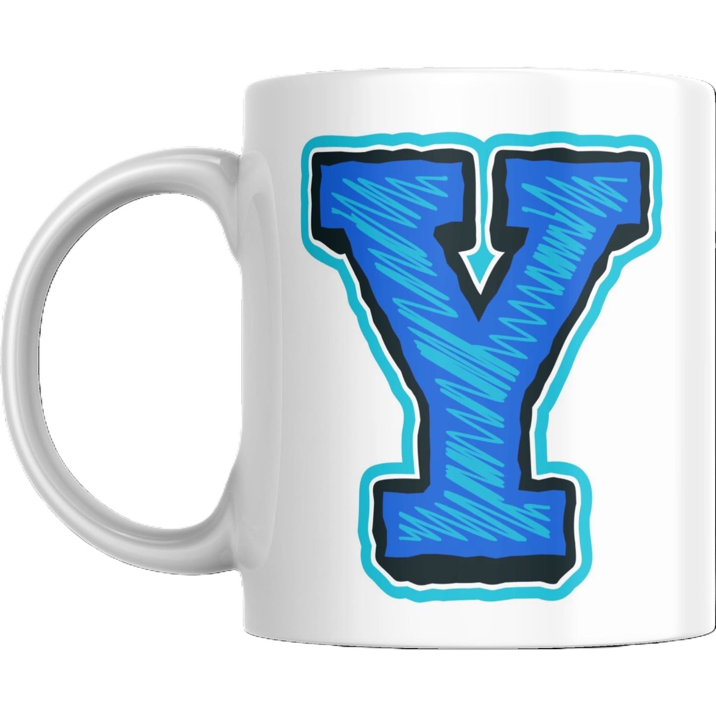 Coffee Mug - Decorative Colorful Alphabet Letter - Coffee Mugs