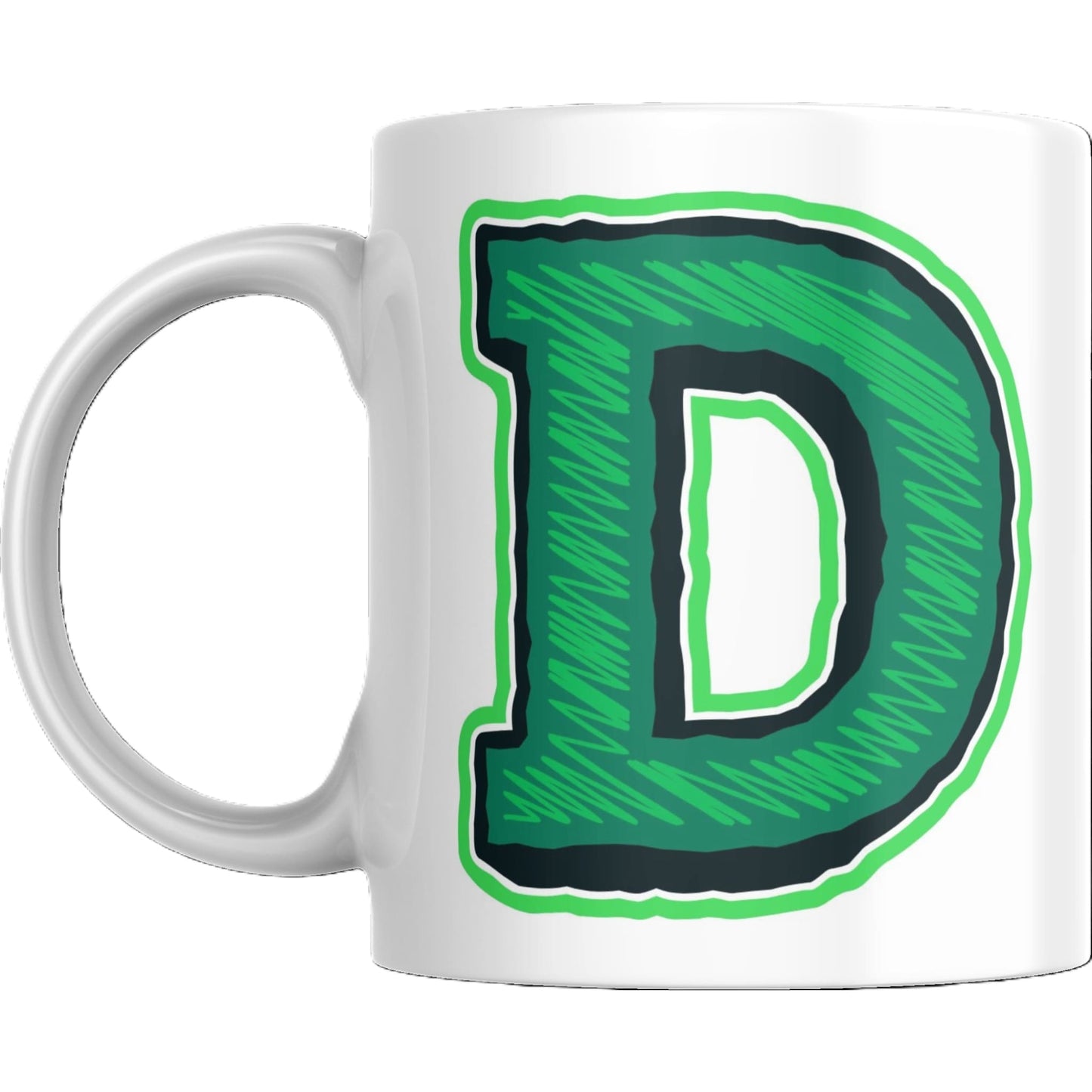 Coffee Mug - Decorative Colorful Alphabet Letter - Coffee Mugs