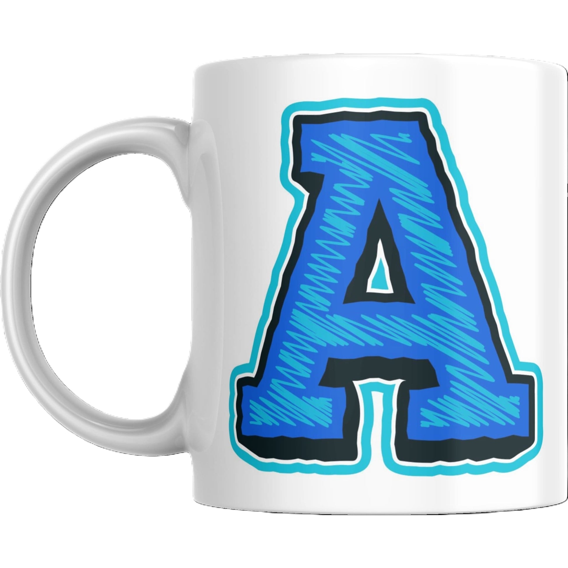 Coffee Mug - Decorative Colorful Alphabet Letter - Coffee Mugs