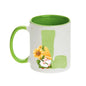 Coffee Mug - Green Alphabet Letter Initial Garden Gnome - Coffee Mugs