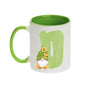 Coffee Mug - Green Alphabet Letter Initial Garden Gnome - Coffee Mugs