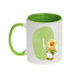 Coffee Mug - Green Alphabet Letter Initial Garden Gnome - Coffee Mugs