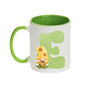 Coffee Mug - Green Alphabet Letter Initial Garden Gnome - Coffee Mugs