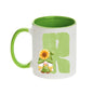 Coffee Mug - Green Alphabet Letter Initial Garden Gnome - Coffee Mugs