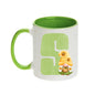 Coffee Mug - Green Alphabet Letter Initial Garden Gnome - Coffee Mugs