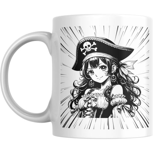 Coffee Mug Kaiju Anime Pirate Girl Manga - Coffee Mugs
