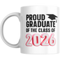 Coffee Mug | Proud Graduate Class of 2026 Pink | Graduation Gift
