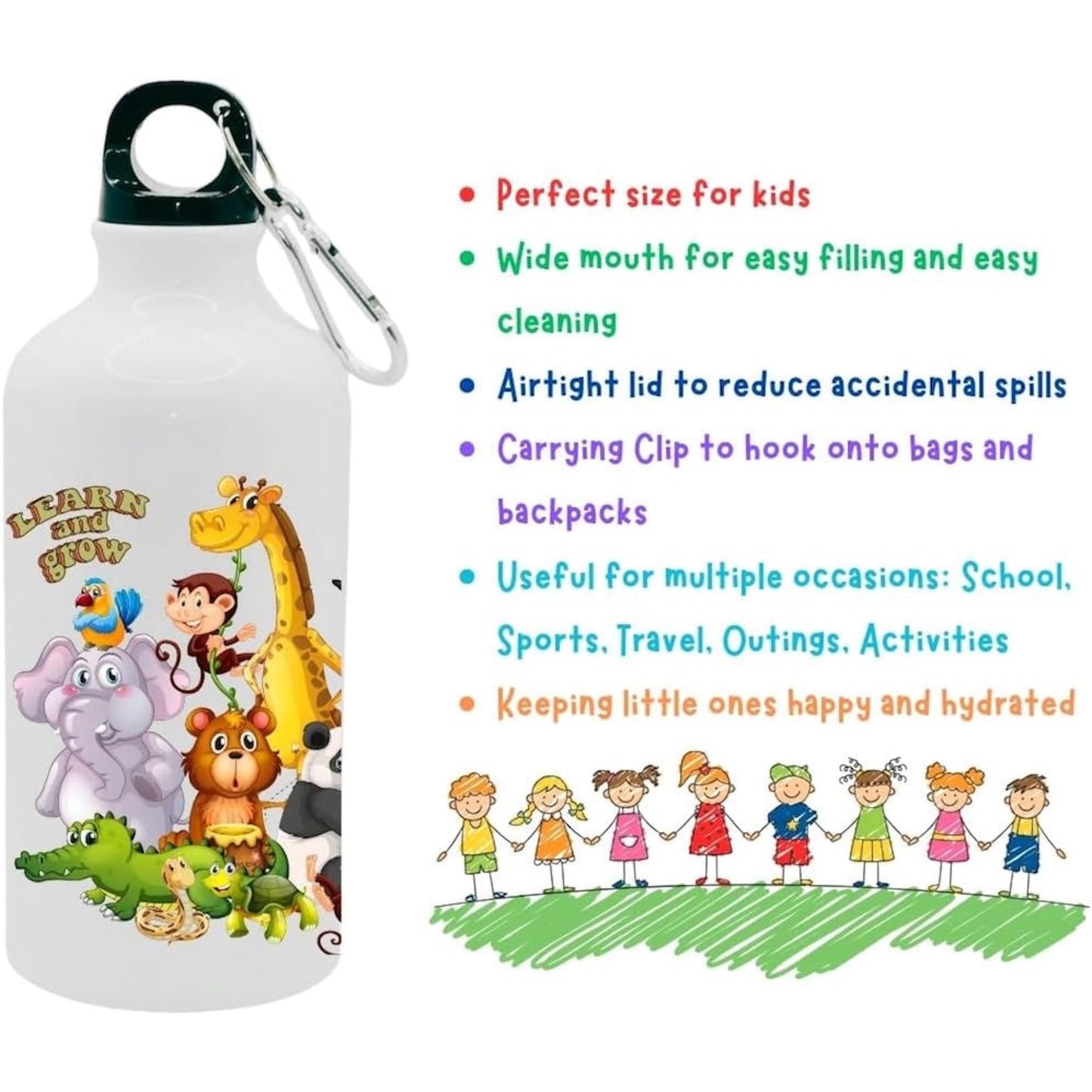 Kids Water Bottle Animals - Water Bottle