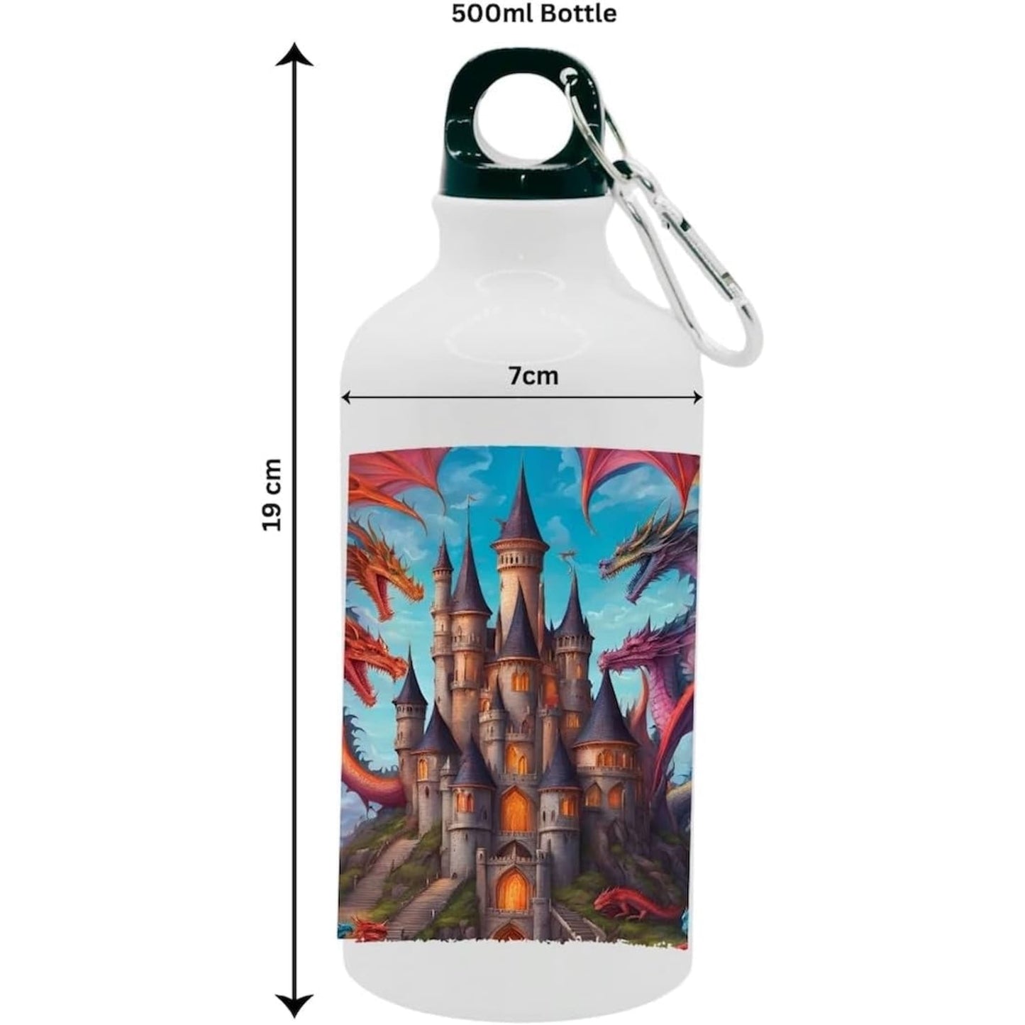 Kids Water Bottle Dragon Castle - Water Bottle