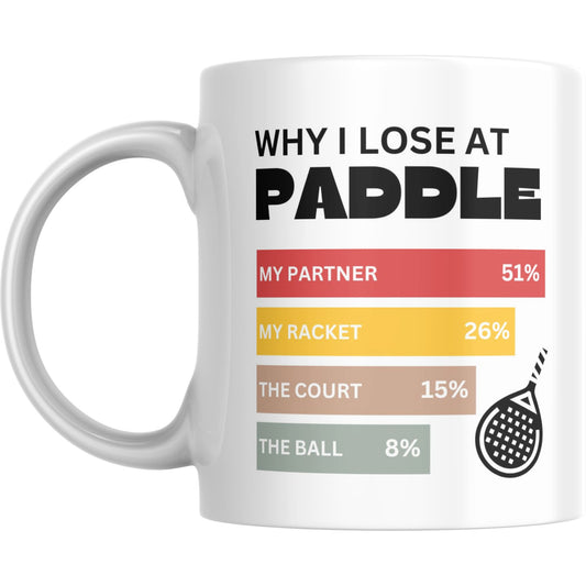 Coffee Mug Why I Lose At Paddle - Coffee Mugs