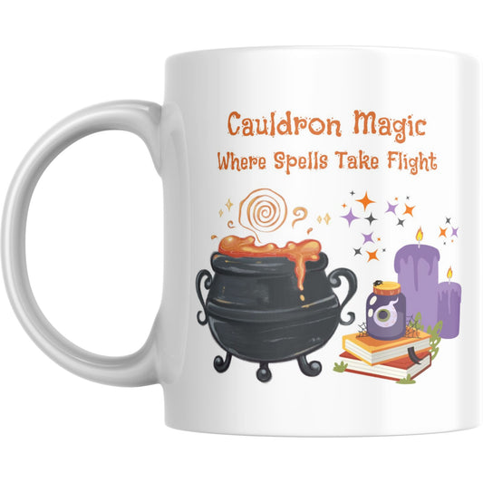 Mug - Cauldron Magic Where Spells Take Flight - Coffee Mugs