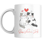 Mug - Cute Cat Couple Valentine’s Day Gift - Coffee Mugs