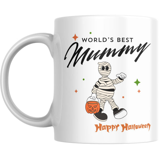 Mug - Funny World’s Best Mummy Happy Halloween Gift - Coffee Mugs
