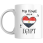 Coffee Mug | My Heart Lives in Egypt | Expat Travel Themed Gift