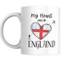 Coffee Mug | My Heart Lives in England | Expat Travel Themed Gift