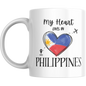 Coffee Mug | My Heart Lives in Philippines | Expat Travel Themed Gift