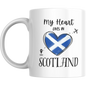 Coffee Mug | My Heart Lives in Scotland | Expat Travel Themed Gift
