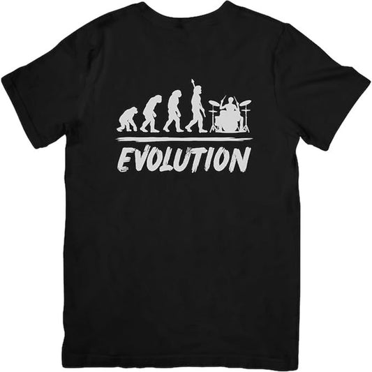 T-shirt Darwin’s Evolution Drummer - T-Shirt