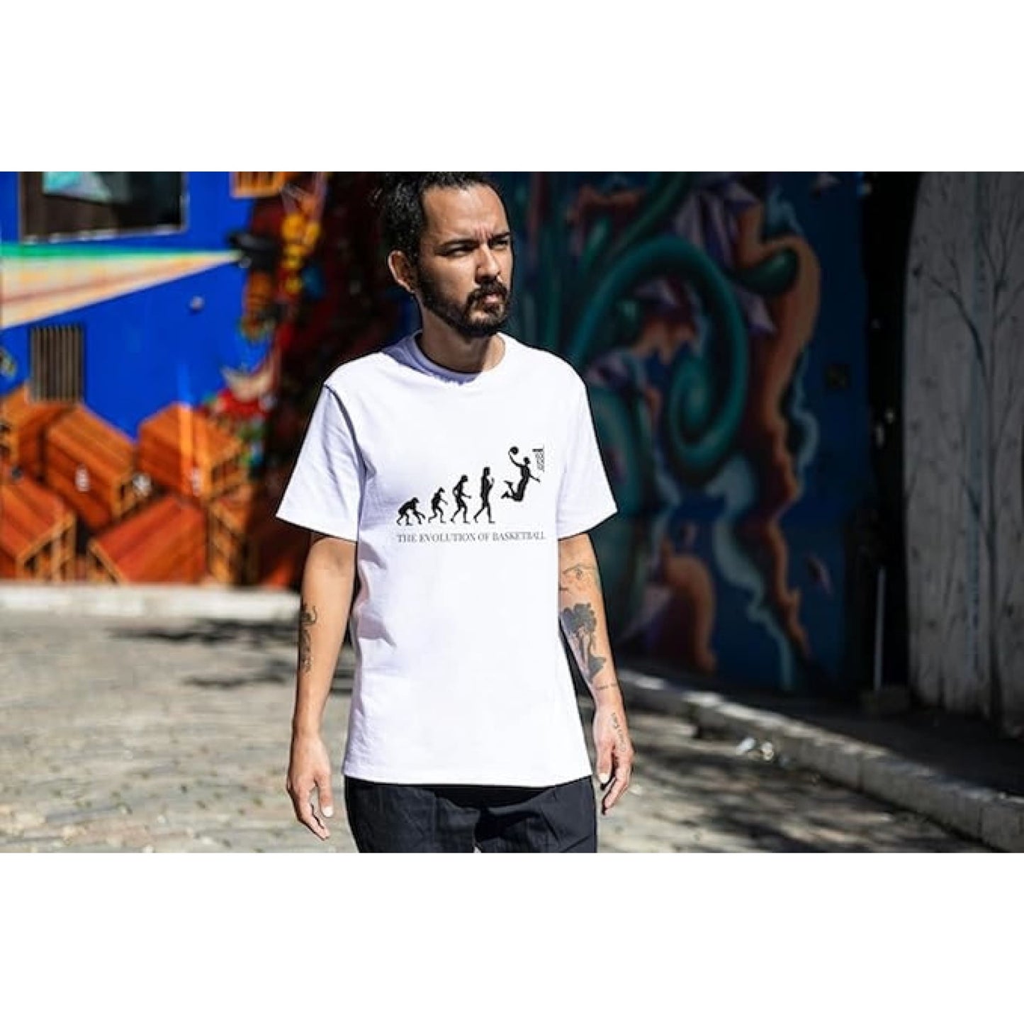 T-shirt Darwin’s Evolution of Basketball - T-Shirt
