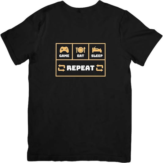 T-shirt Game Eat Sleep Repeat - T-Shirt