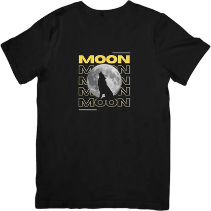 T-shirt Wolf Howling at the Moon - T-Shirt