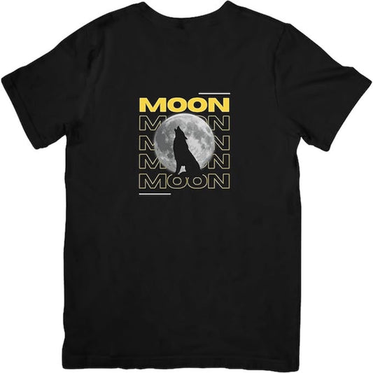 T-shirt Wolf Howling at the Moon - T-Shirt