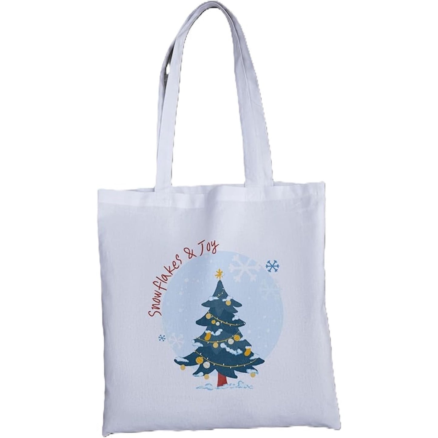 Tote Bag Snowflakes & Joy Christmas - Tote Bag